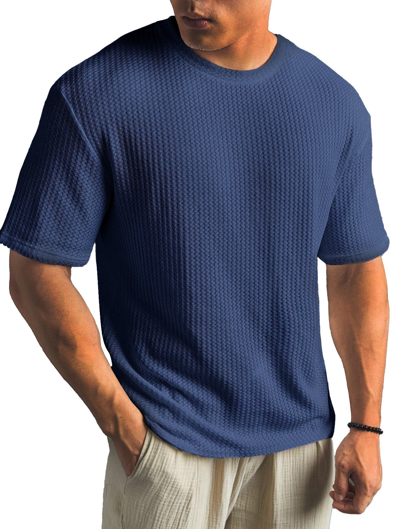 Kasper Strukturiertes Kurzarmshirt