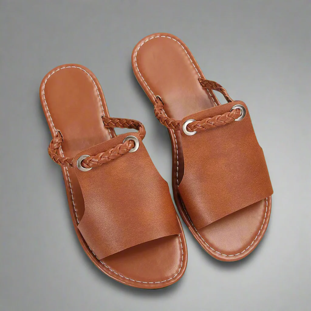Katelina | Handgefertigte flache Sandalen aus hochwertigen Materialien - Image 4