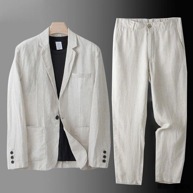 KÄTHE - ENSEMBLE AUS BLAZER UND LEINENHOSE - Image 8
