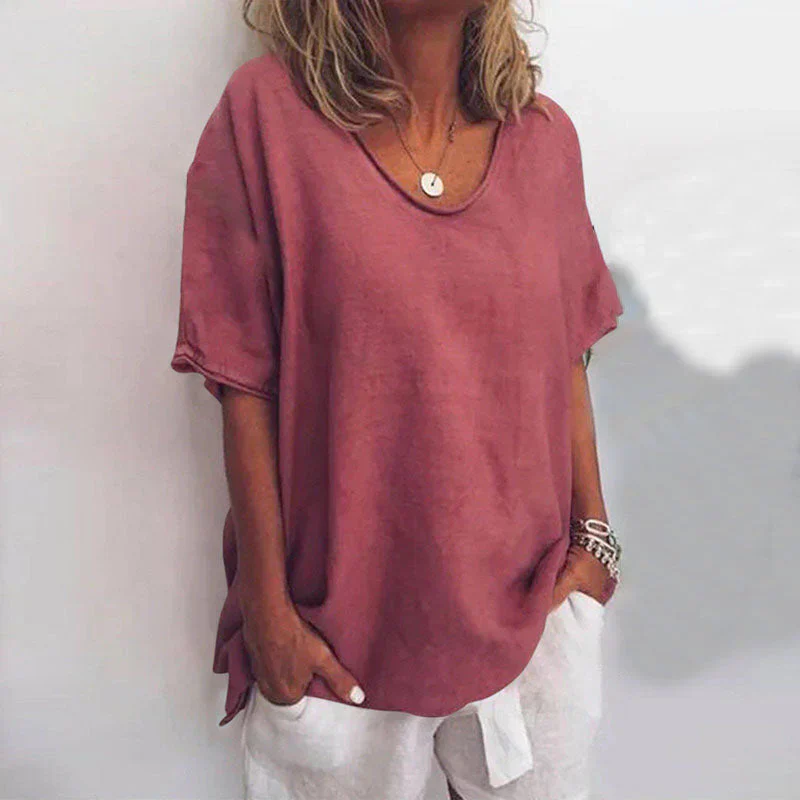 KATHIE - LOCKERES T-SHIRT MIT RUNDHALSAUSSCHNITT - Image 4