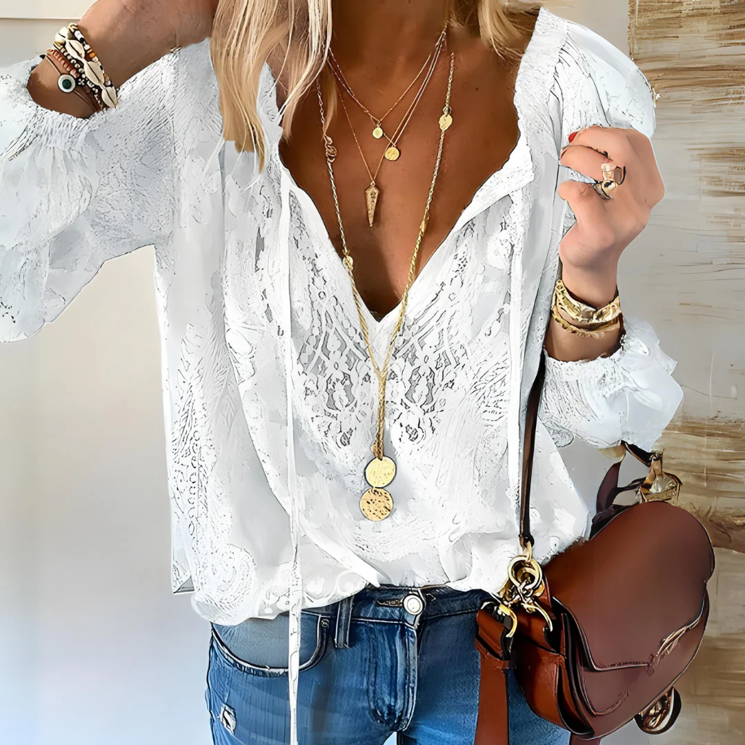 Kathrin | Moderne Boho Chic Bluse - Image 2