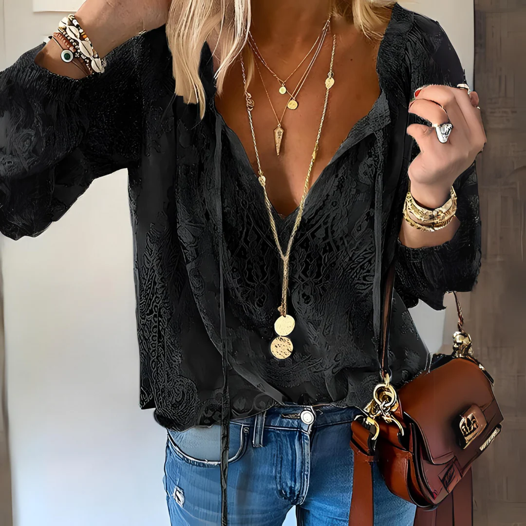Kathrin | Moderne Boho Chic Bluse - Image 3