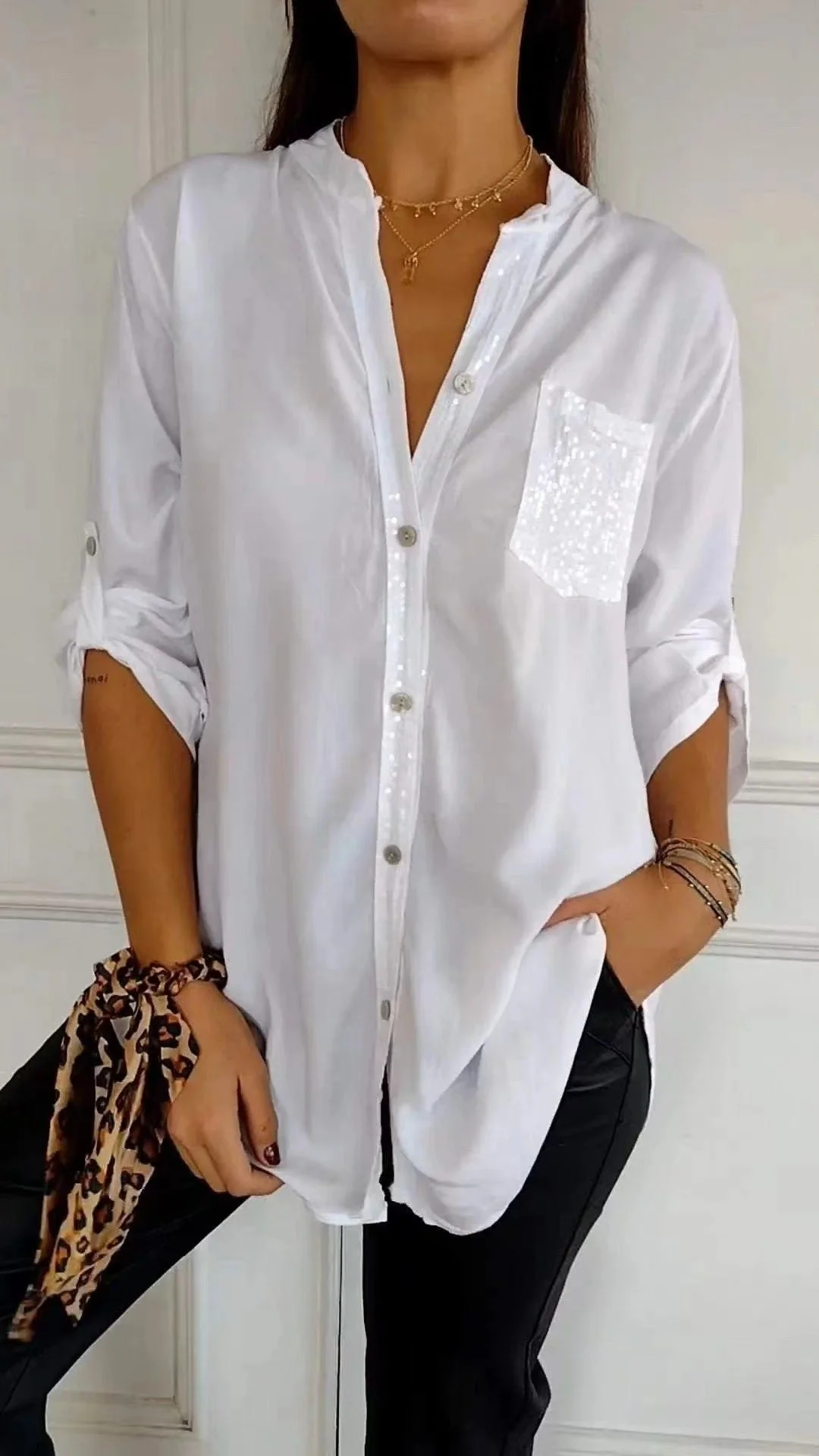 Kathrin | Pailletten bluse - Image 3