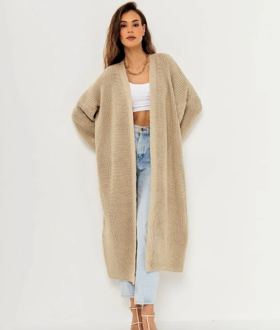 Kathrin | Vielseitige Strickjacke mit offener Vorderseite