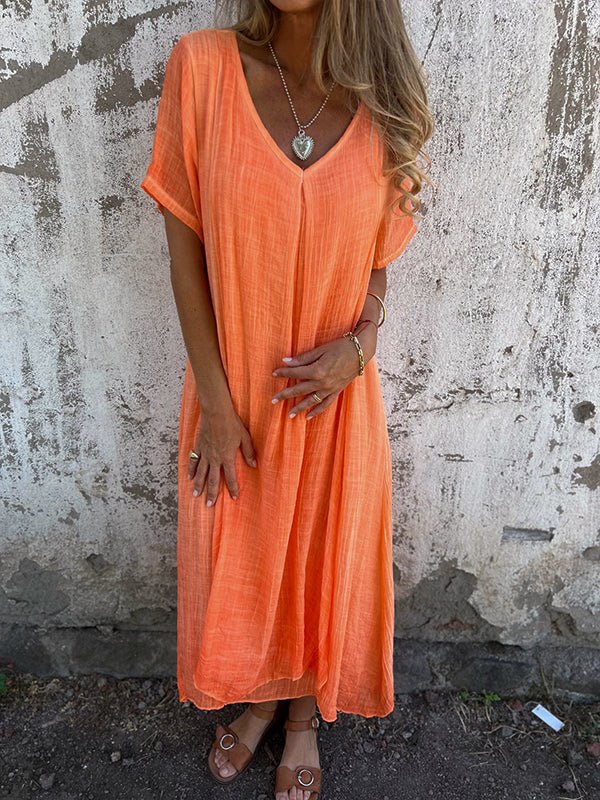 Kathy | Midi-Kleid mit V-Ausschnitt - Image 10