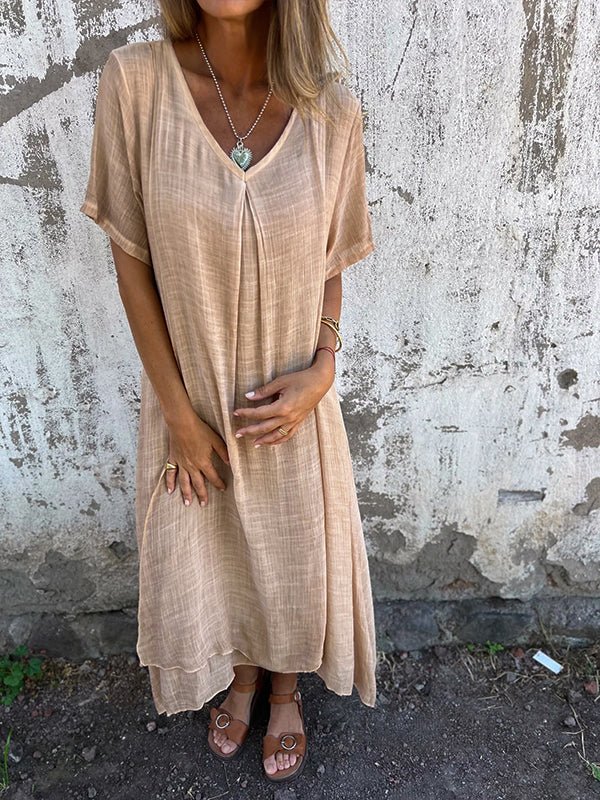Kathy | Midi-Kleid mit V-Ausschnitt - Image 6