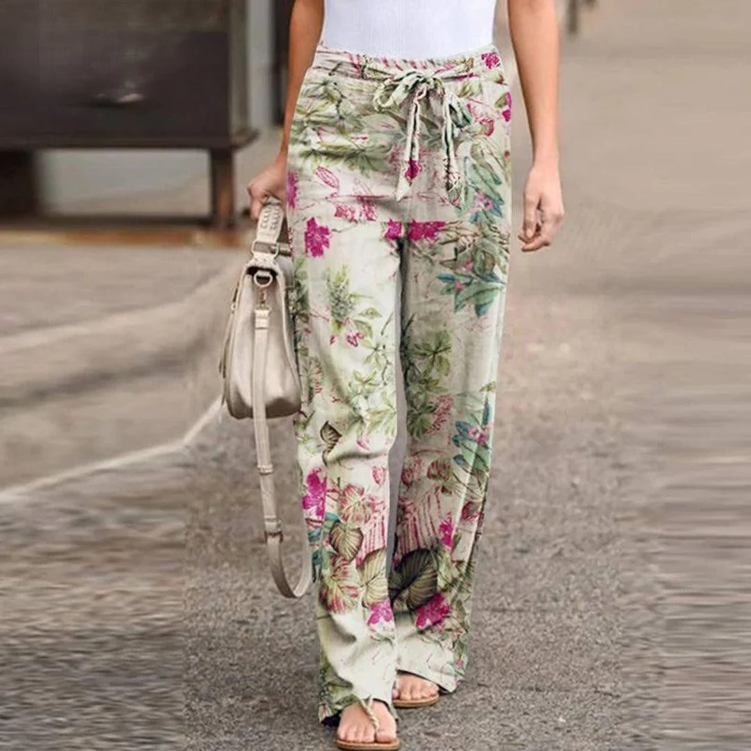 Katrina | Elegante Hose mit Blumenprint Women