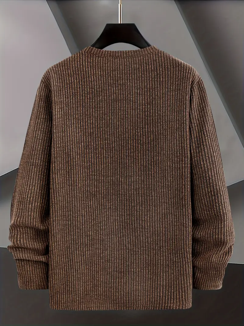 Kaufman – Lässiger Langarm Strick Pullover - Image 2