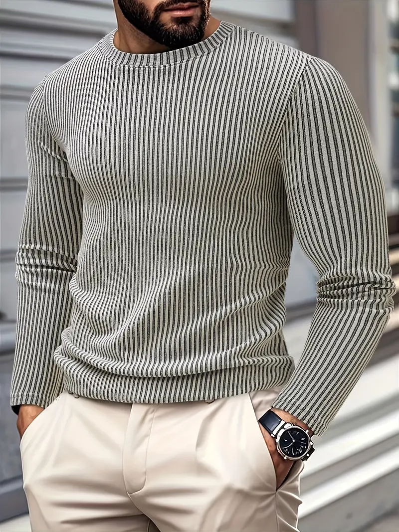 Kaufman – Lässiger Langarm Strick Pullover - Image 5