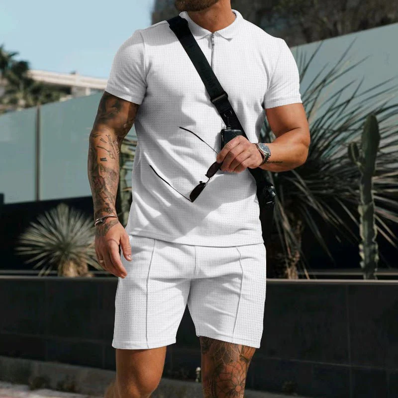 Kilian Polo mit Reißverschluss und Shorts Set - Image 3