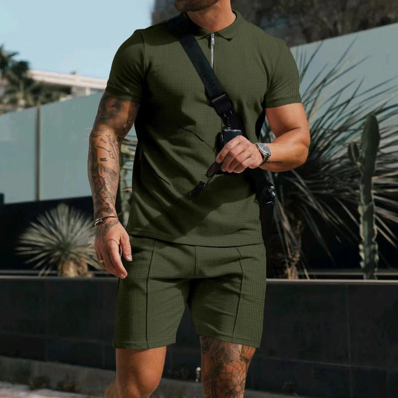 Kilian Polo mit Reißverschluss und Shorts Set - Image 8