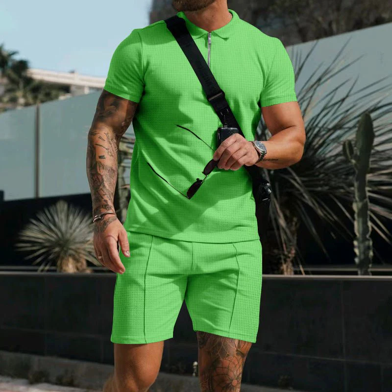 Kilian Polo mit Reißverschluss und Shorts Set - Image 9