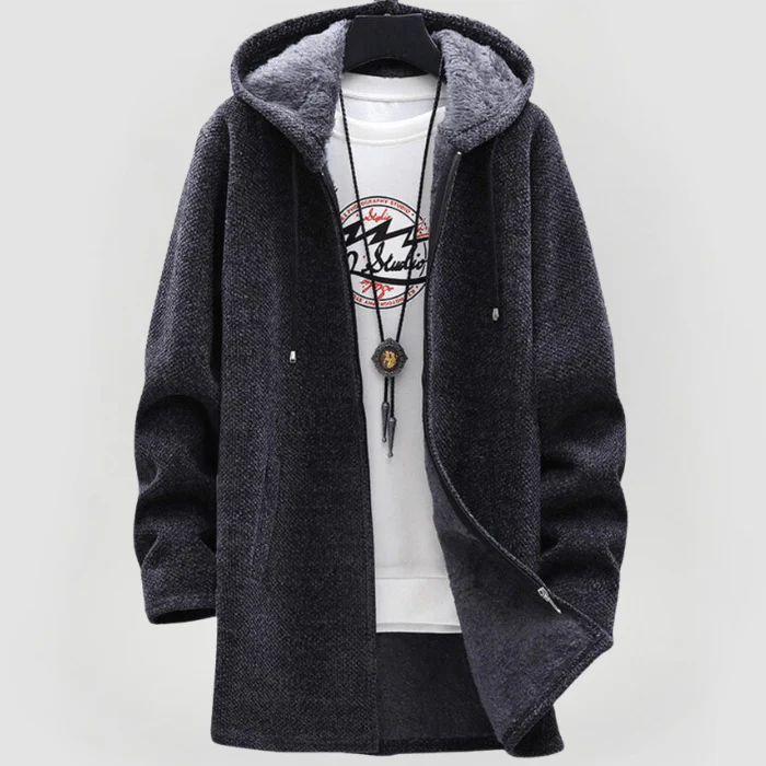 KIM - ELEGANTE UNISEX-JACKE MIT KAPUZE - Image 3