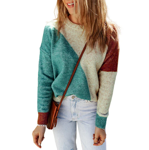 Kinsley - mehrfarbiger pullover aus r