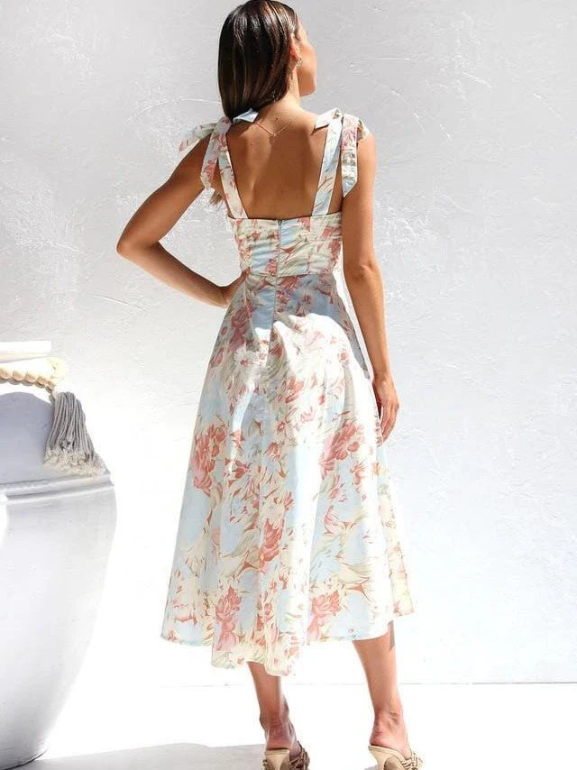 Kira - Bedrucktes Midi-Kleid mit Trägern - Image 3