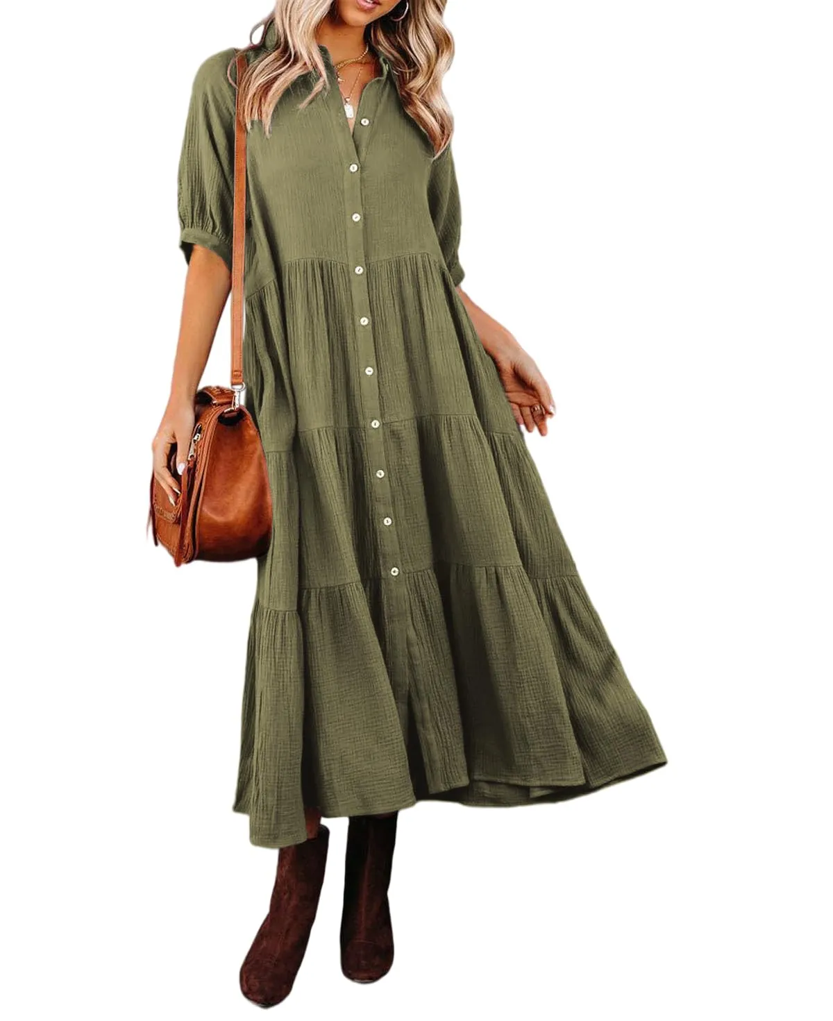 Klara - Midikleid mit Taschen - Image 10