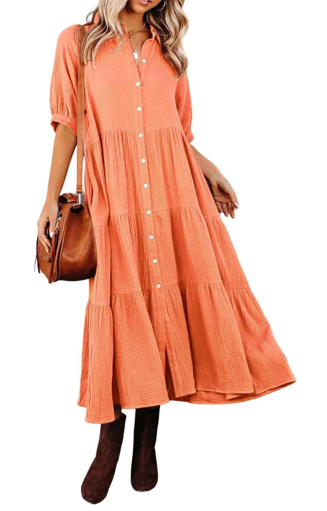 Klara - Midikleid mit Taschen - Image 13