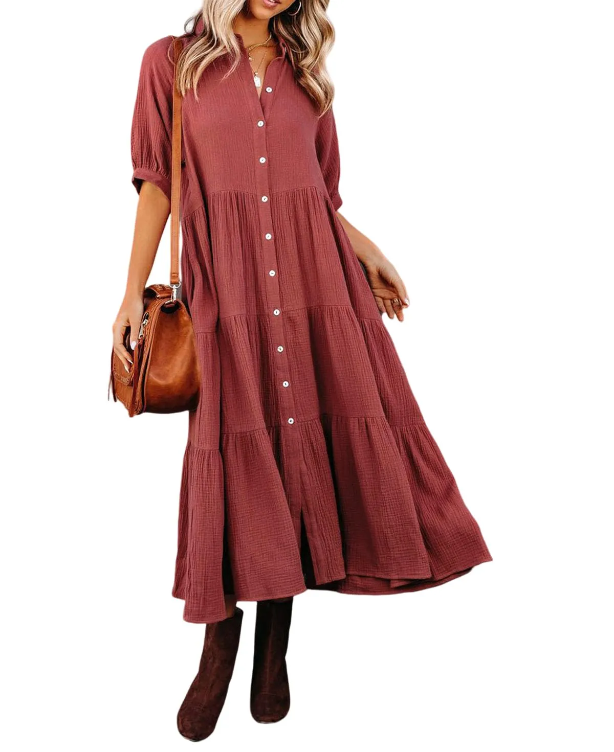 Klara - Midikleid mit Taschen - Image 17