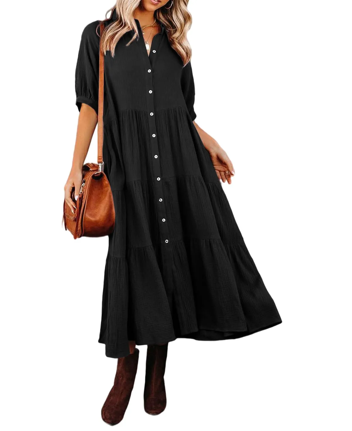 Klara - Midikleid mit Taschen - Image 6