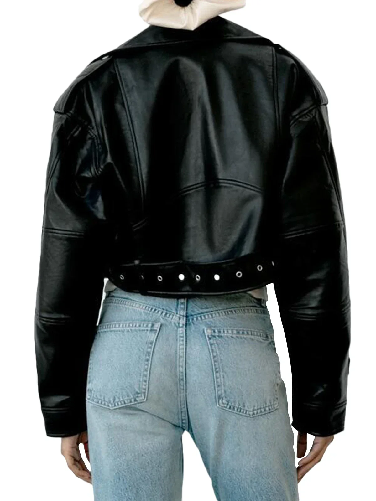 Klassische Damen Bikerjacke | Lässig - Image 5