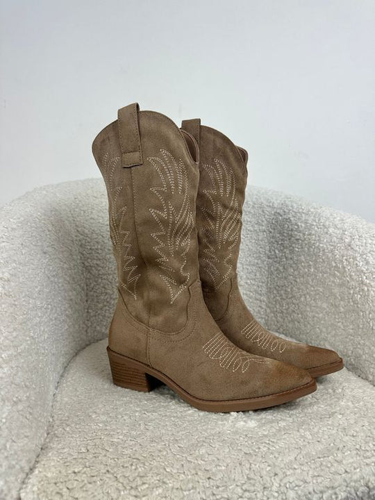Klassische Damen-Cowboystiefel aus Leder – Elegantes Design für Jeden Anlass - Image 4