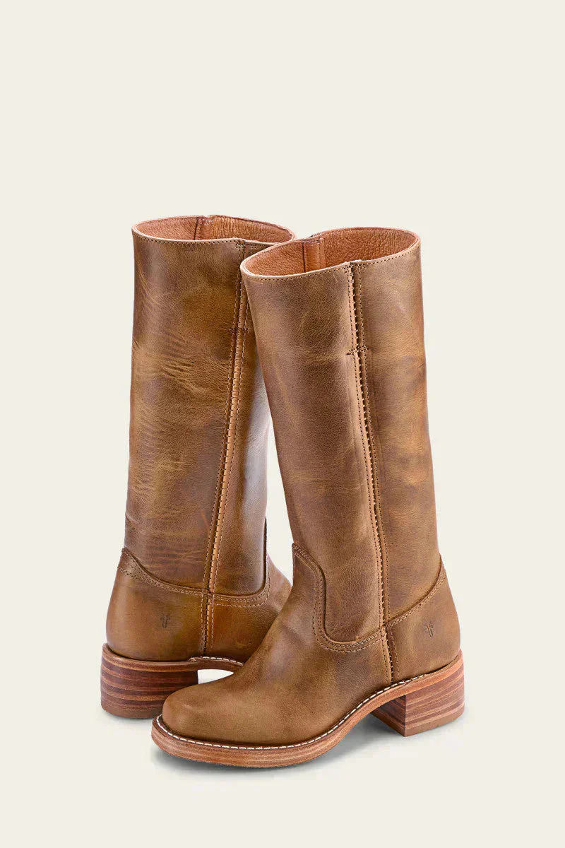 Klassische Damen-Lederstiefel mit Blockabsatz – Robustes, handgefertigtes Design für zeitlosen Stil - Image 5