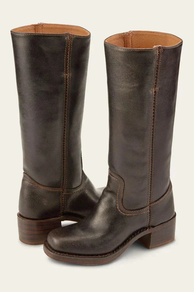 Klassische Damen-Lederstiefel mit Blockabsatz – Robustes, handgefertigtes Design für zeitlosen Stil - Image 6