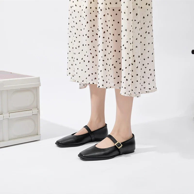 Klassische Mary Jane Dirndl Schuhe | Quadratische Zehenpartie - Image 5