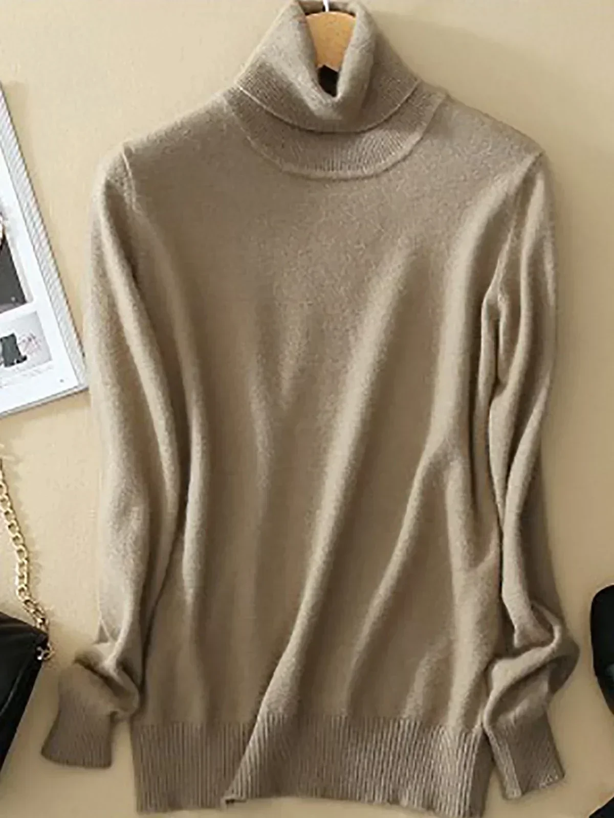 Klassischer Damen Rollkragenpullover - Image 3