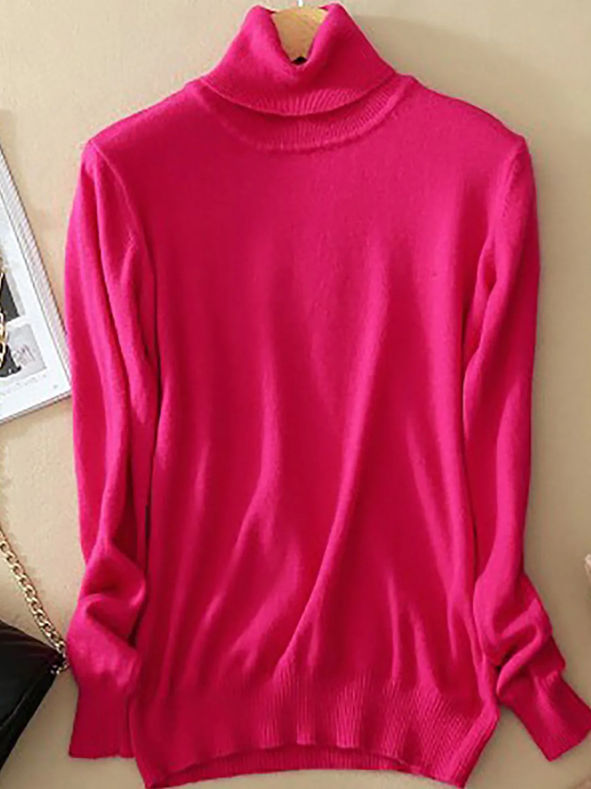 Klassischer Damen Rollkragenpullover - Image 4