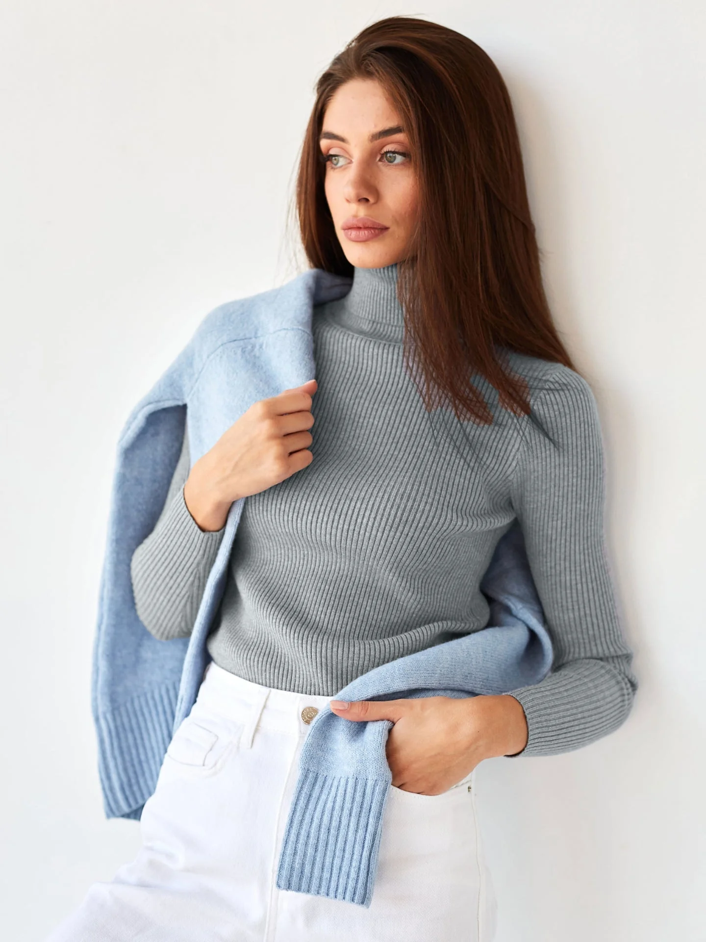 Klassischer Rollkragenpullover für Damen | Lässig - Image 22