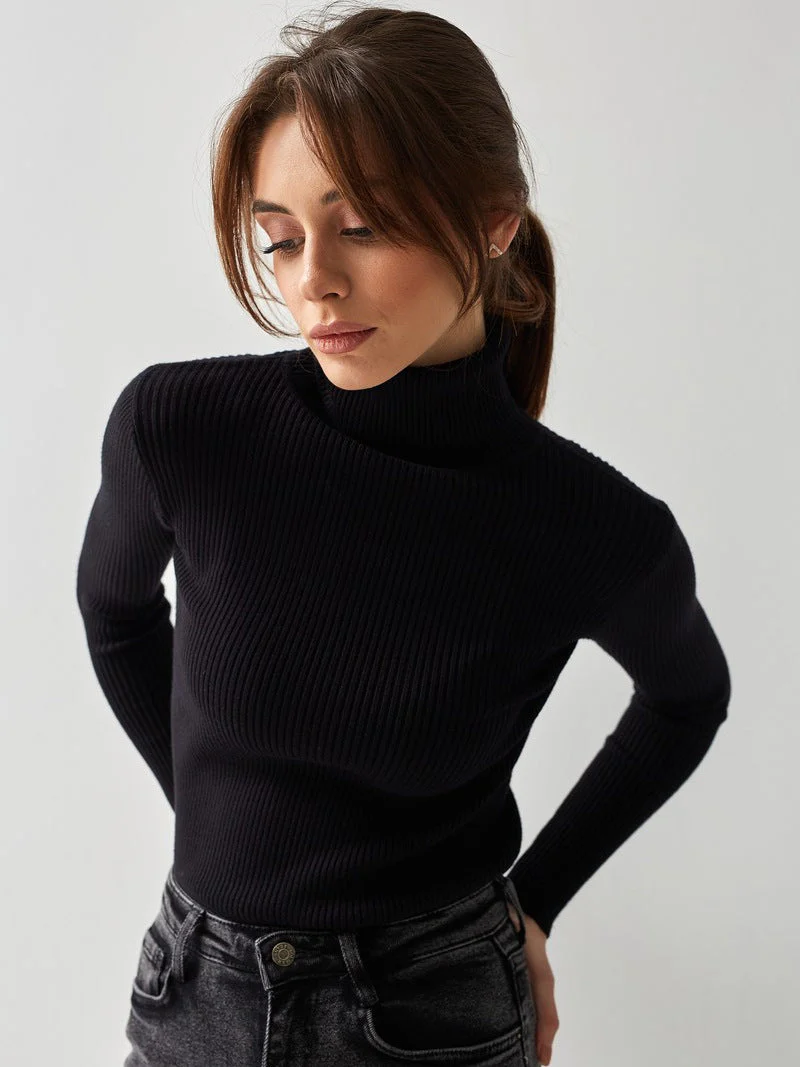 Klassischer Rollkragenpullover für Damen | Lässig - Image 24