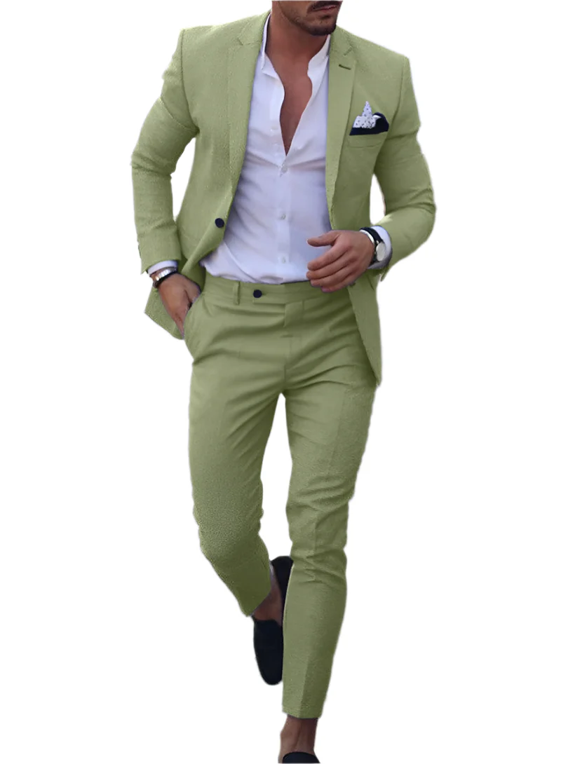 Klassischer Zweiteiliger Hochzeitsgastanzug Für Herren | Bequem - Image 2
