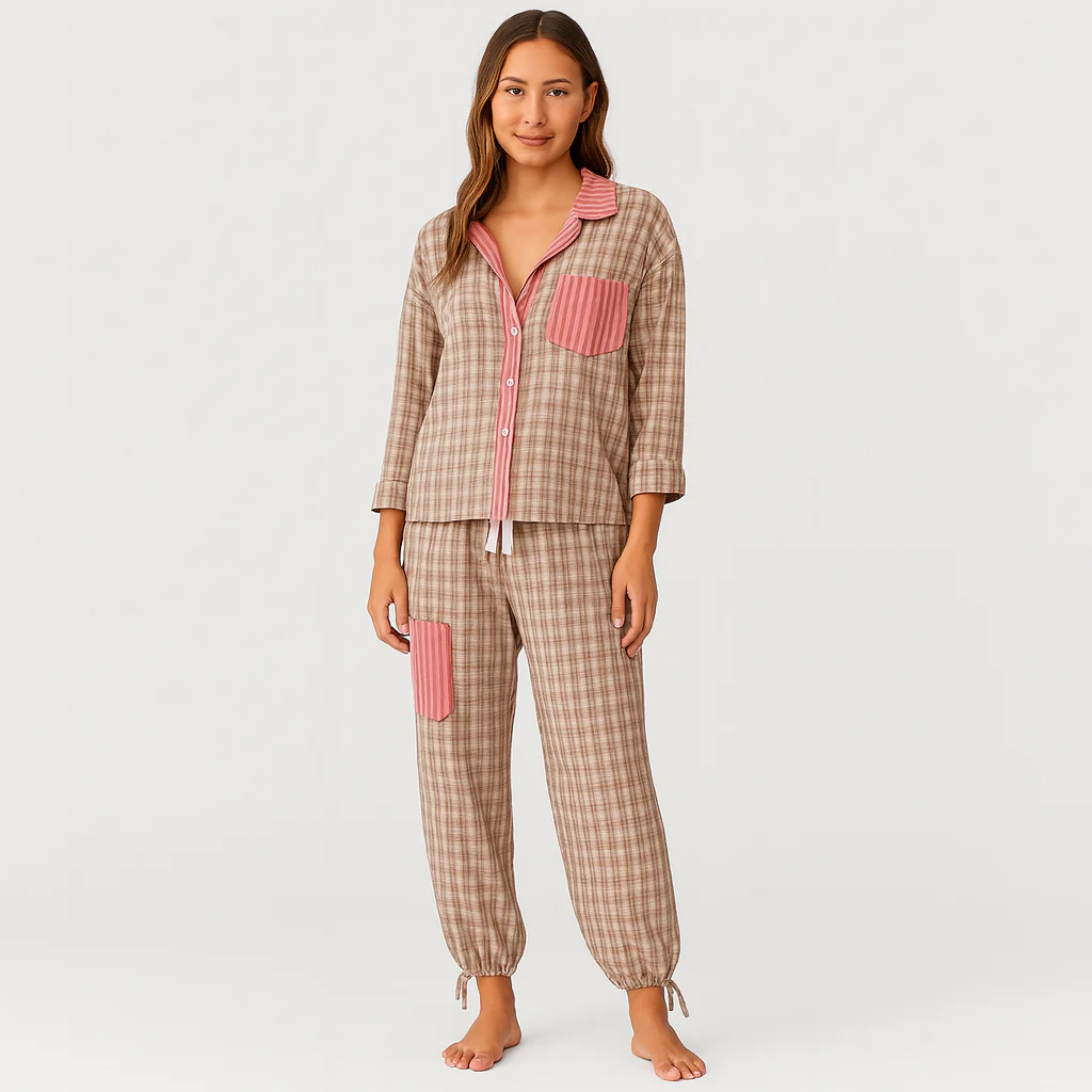 Klassisches Damen-Pyjama-Set - Image 2