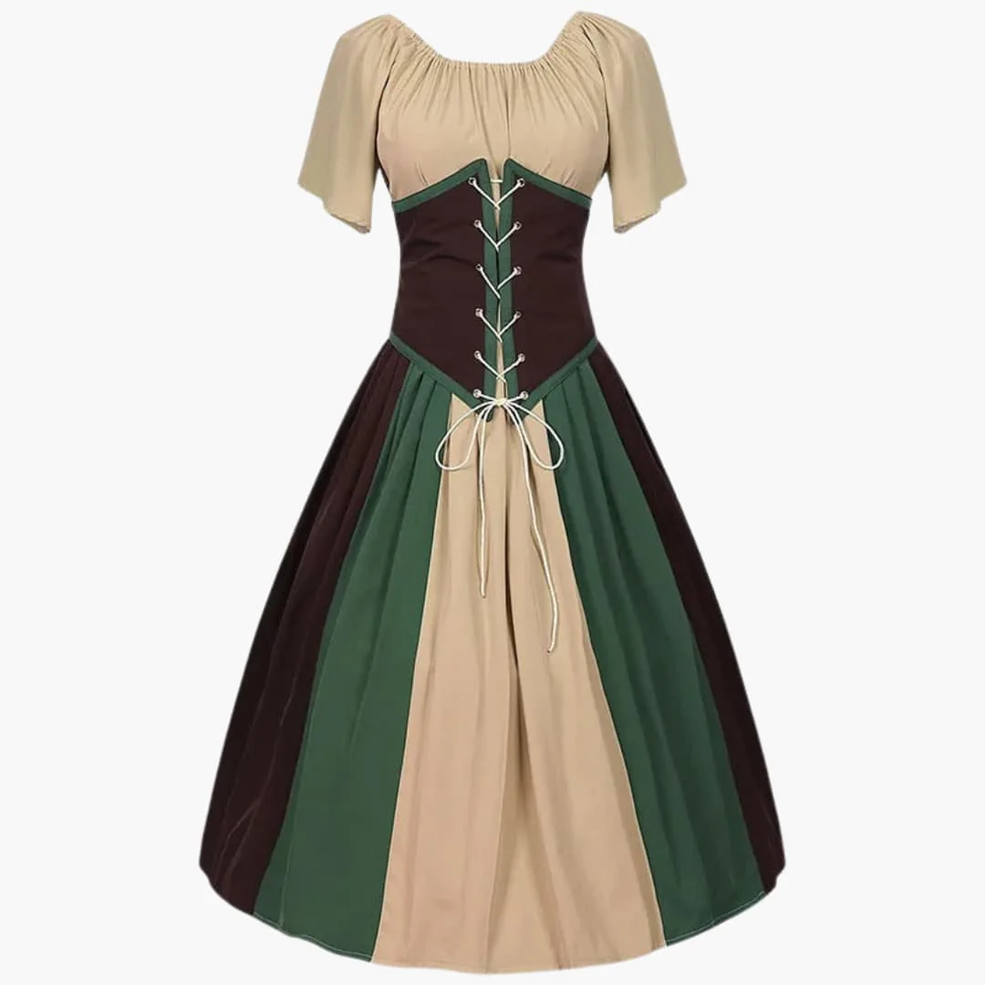 Klassisches Dirndl kleid mit Puffärmeln für Damen - Oktoberfest 2025