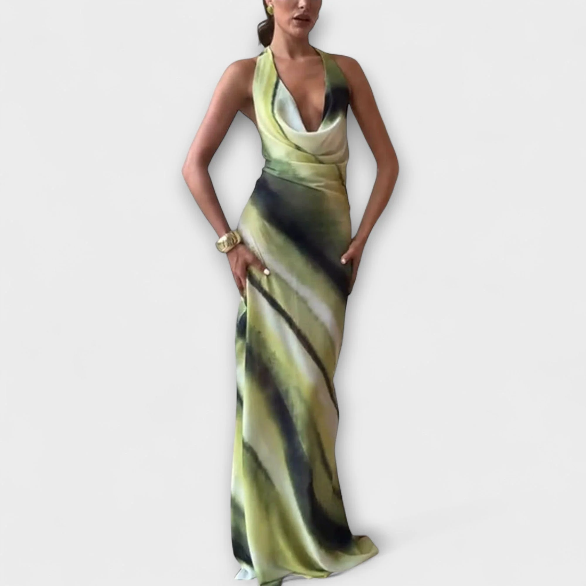 Klassisches Maxikleid mit Tie-Dye Gradient - Image 2