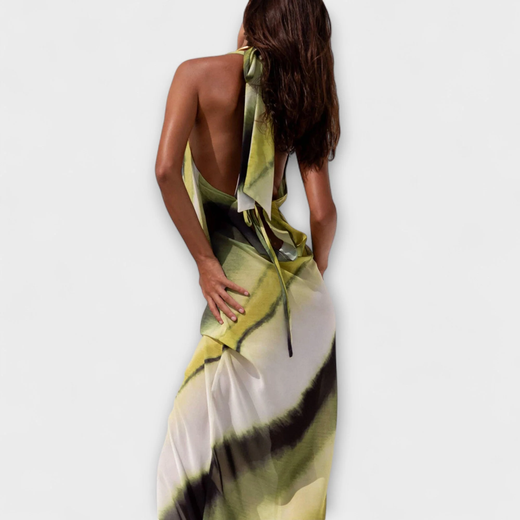 Klassisches Maxikleid mit Tie-Dye Gradient - Image 6