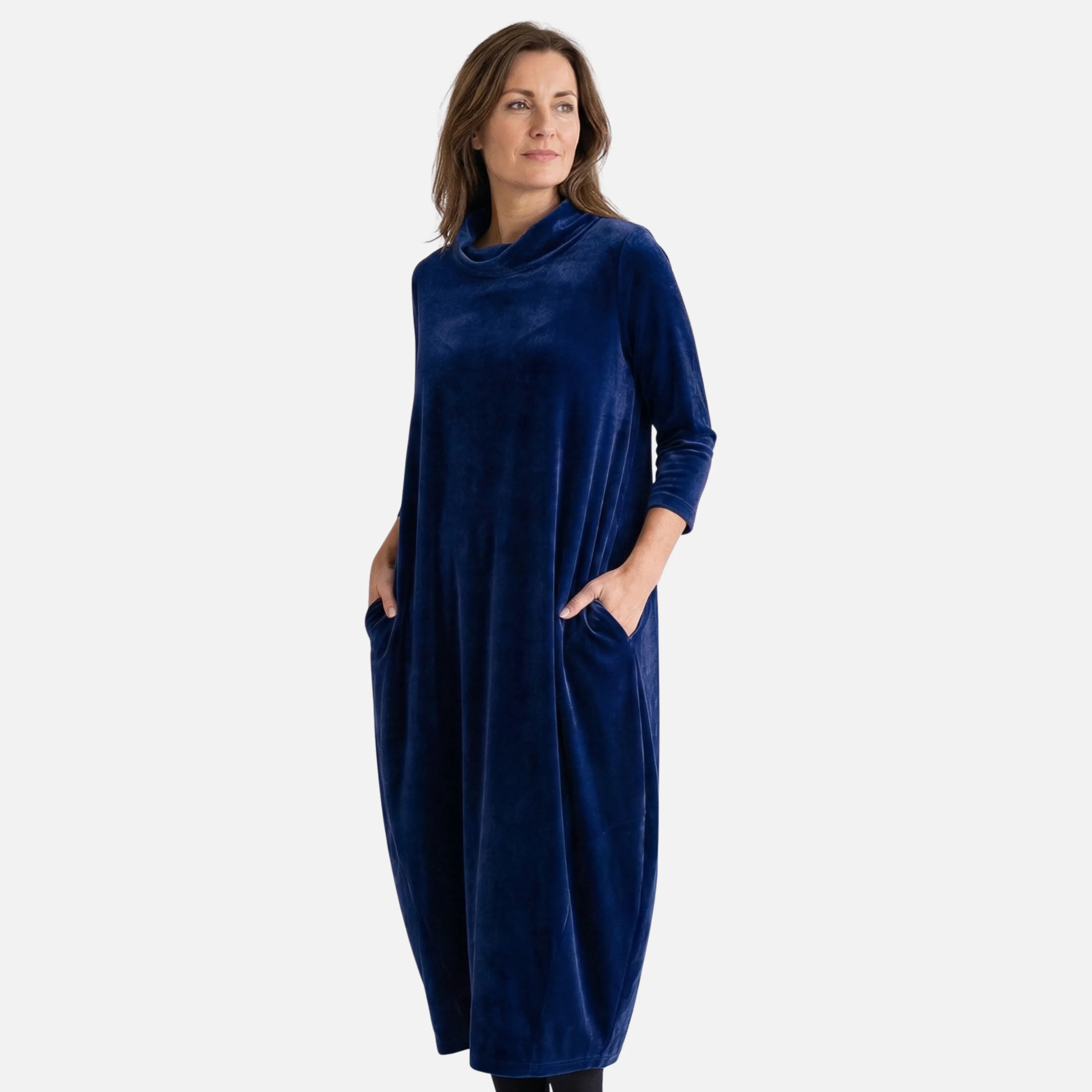 Thea | Damen Klassisches Midi Kleid Atmungsaktives Freizeitkleid – Komfort Midi Alltag - Image 3