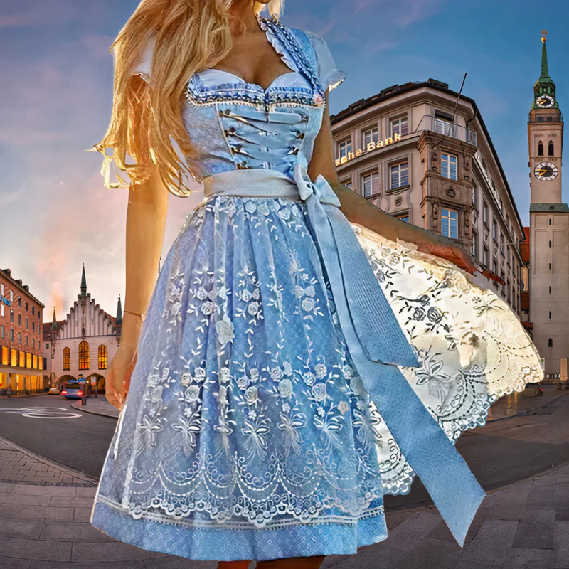 Klassisches Oktoberfestkleid für Damen | Midi
