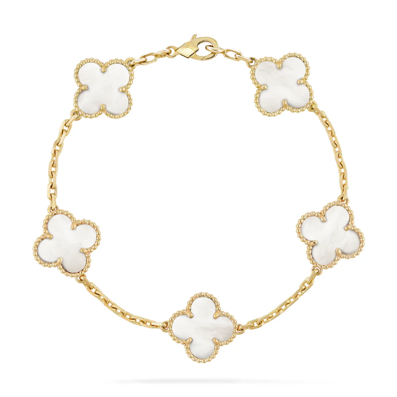 KLEEBLATT ARMBAND | PERLE