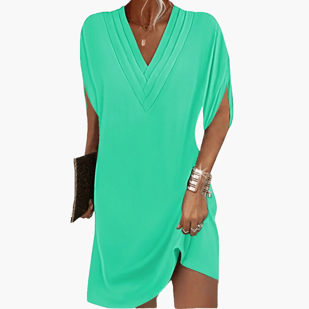 Kleid Damen - Elegant mit V-Ausschnitt & kaschierendem Schnitt - Image 3