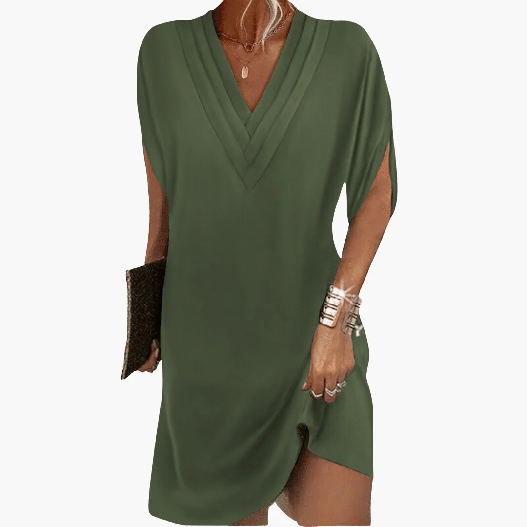 Kleid Damen - Elegant mit V-Ausschnitt & kaschierendem Schnitt - Image 6