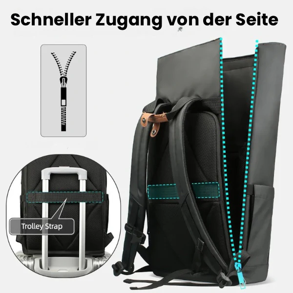 Knighto | Erweiterbarer Unisex Laptop Rucksack für Reisen - Image 3