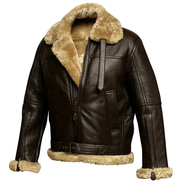 Komfortable lederjacke im bomber-stil für herren | ideal für alle jahreszeiten - Image 2