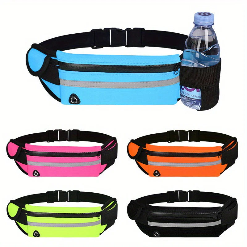 Kompakte, reflektierende Sportgürteltasche – wasserdichte Handy- und Flaschenhalterung für Laufen und Fitness - Image 2