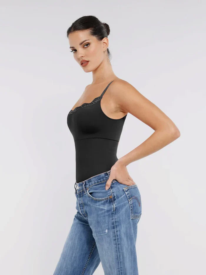 Konturierter Camisole-Body aus Spitze - Image 11