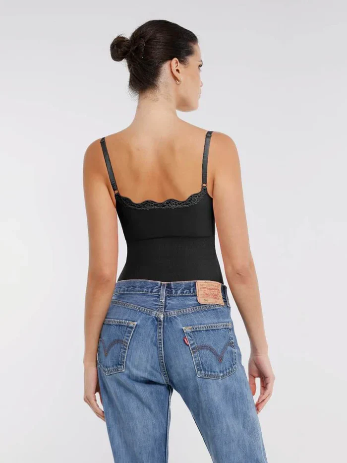 Konturierter Camisole-Body aus Spitze - Image 8