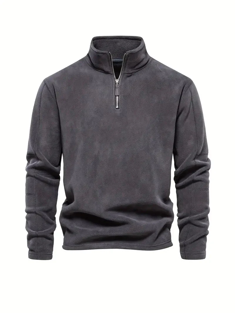 Kordpullover mit halbem reißverschluss - Image 2