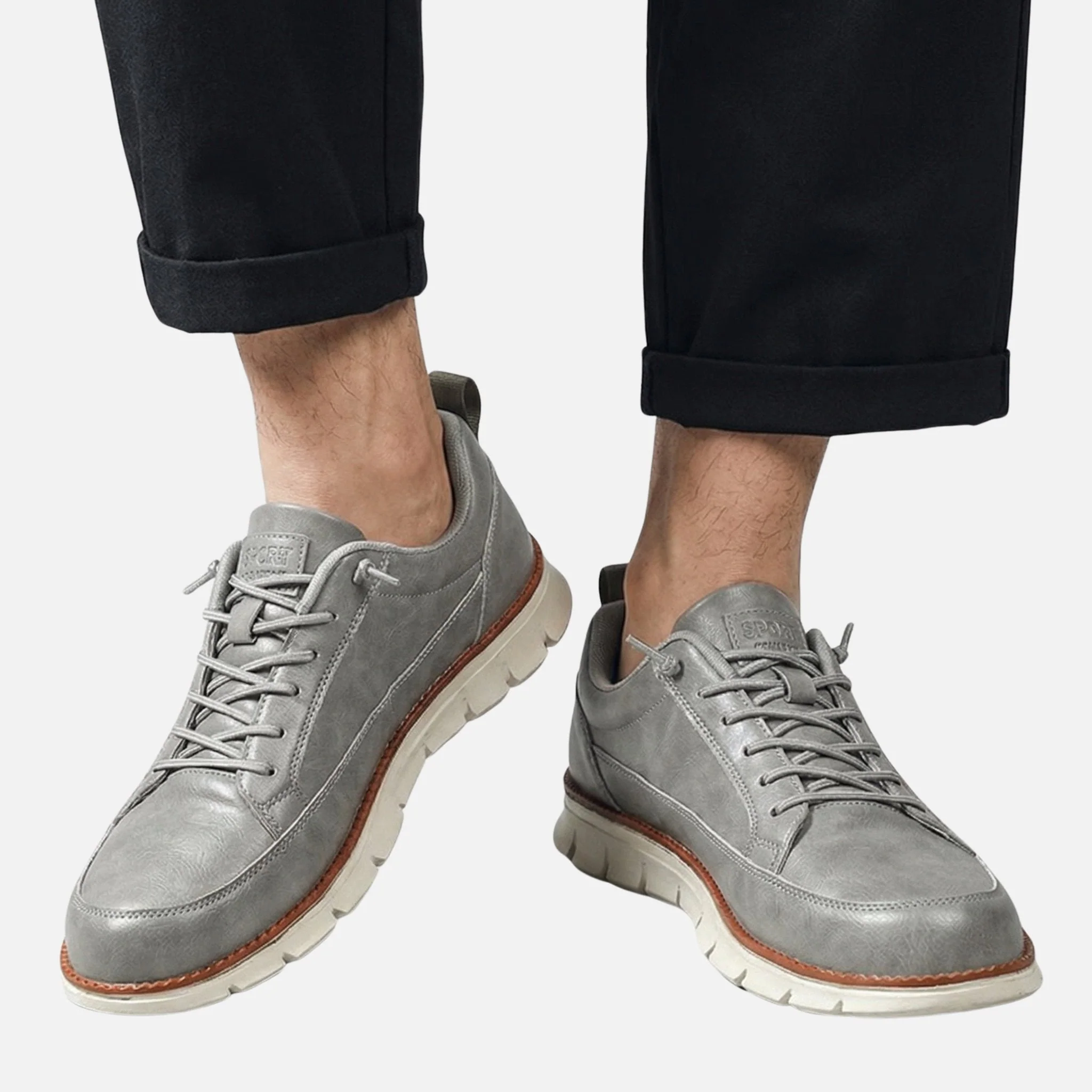 Xaver | Herren Kunstleder Freizeitsneaker Komfort – Kunstleder Sneaker Herren - Image 2