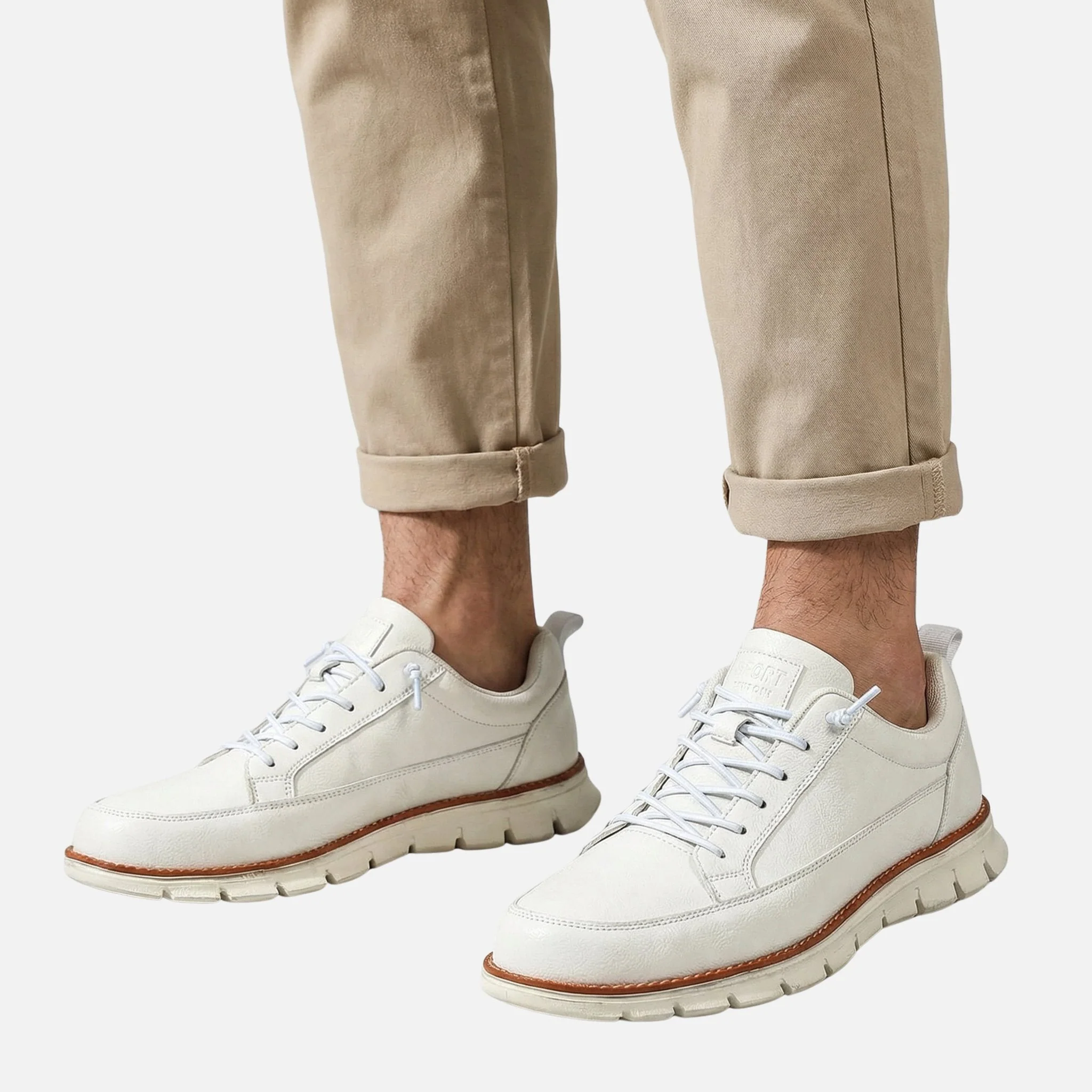 Xaver | Herren Kunstleder Freizeitsneaker Komfort – Kunstleder Sneaker Herren - Image 3
